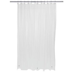 Sultan Linens Clear Shower Curtain Liner with 12 Metal Grommets, 70" x 72"